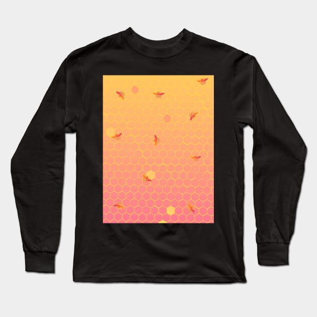 Honey Comb Long Sleeve T-Shirt by BoneArtPetite